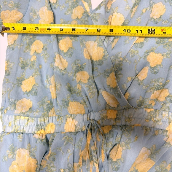 Altered State blue and yellow floral mini dress/romper - Picture 8 of 12